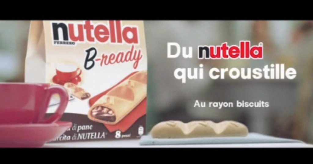 SPOT TV - FR : "Nutella B-Ready ". Post production